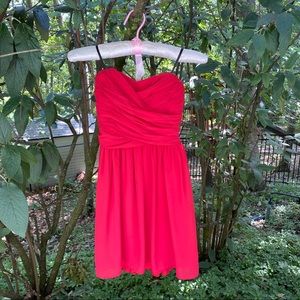 Strapless dress RED. size 3